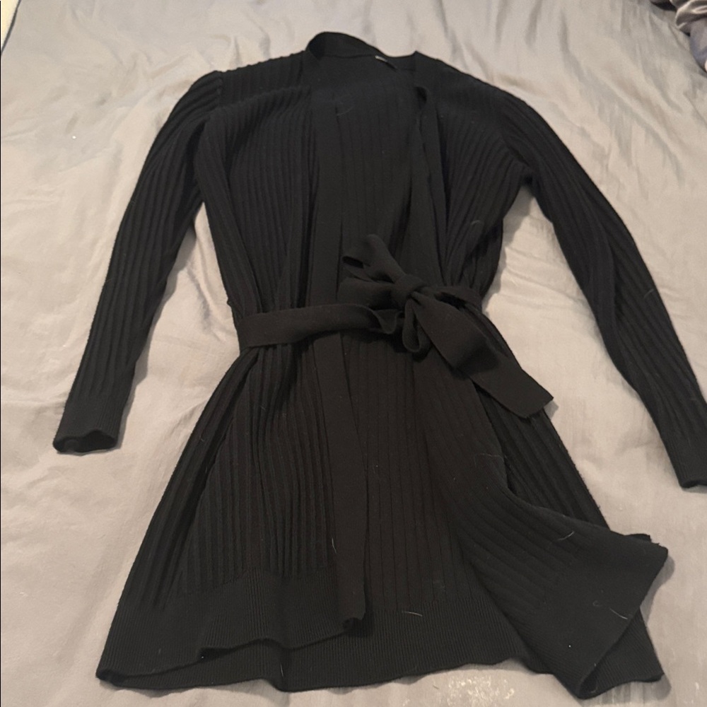 Minnie Rose long cardigan with belt